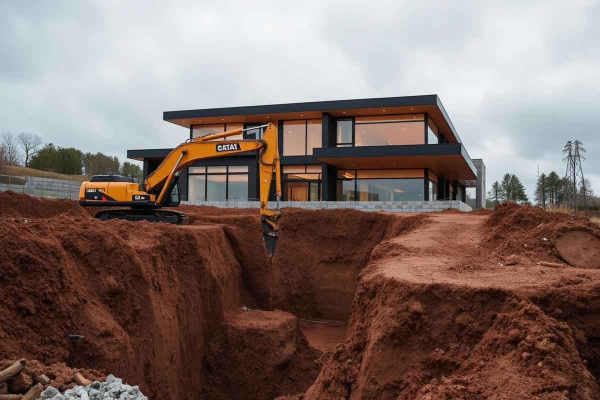 Excavate phase of a Forma 127 residential build